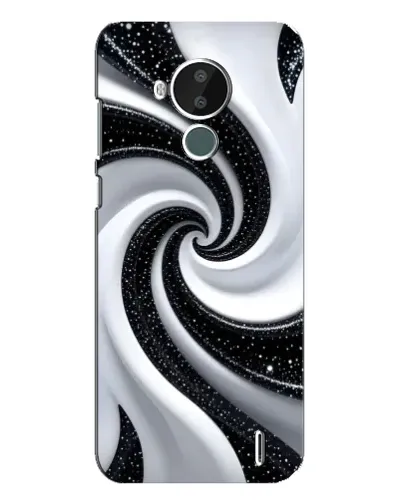 Чехол для Nokia C30 с картинкой «Черно-белая спираль» Чехол для Nokia C30 с картинкой «Черно-белая спираль»