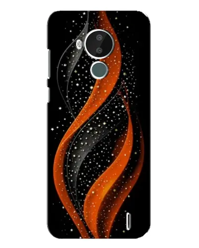Чехол для Nokia C30 с картинкой «Огненная звездная волна» Чехол для Nokia C30 с картинкой «Огненная звездная волна»