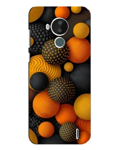 Чехол для Nokia C30 с картинкой «Объемные оранжевые сферы» Чехол для Nokia C30 с картинкой «Объемные оранжевые сферы»