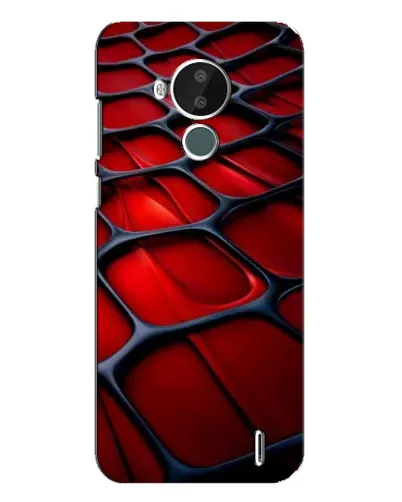 Чехол для Nokia C30 с картинкой «Красная глянцевая сетка» Чехол для Nokia C30 с картинкой «Красная глянцевая сетка»