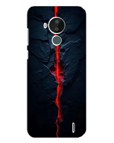 Чехол для Nokia C30 с картинкой «Kрасная лавовая трещина» Чехол для Nokia C30 с картинкой «Kрасная лавовая трещина»