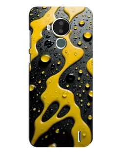 Чехол для Nokia C30 с картинкой «Жидкое желтое золото»