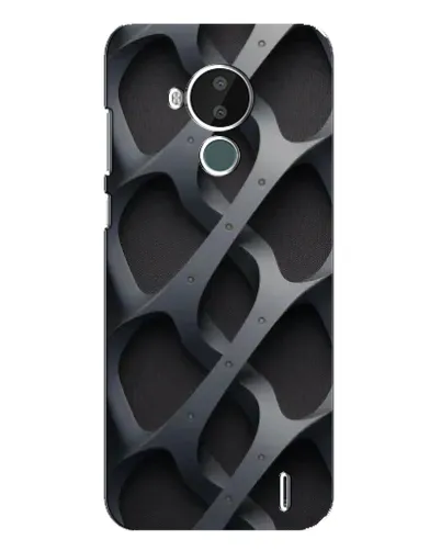 Чехол для Nokia C30 с картинкой «Объемное серое плетение» Чехол для Nokia C30 с картинкой «Объемное серое плетение»