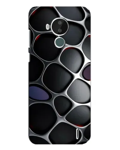 Чехол для Nokia C30 с картинкой «Объемная темная решетка» Чехол для Nokia C30 с картинкой «Объемная темная решетка»