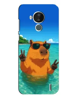 Чехол для Nokia C30 с картинкой «Морская капибара»