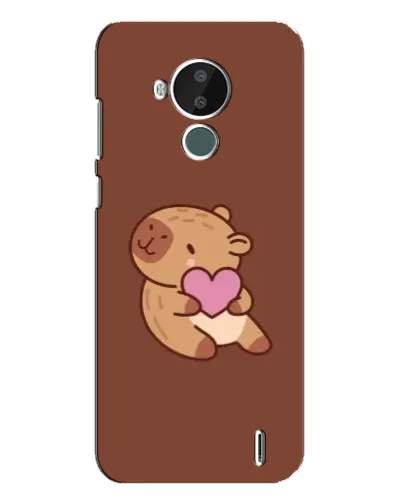 Чехол для Nokia C30 с картинкой «Капибара с сердцем» Чехол для Nokia C30 с картинкой «Капибара с сердцем»
