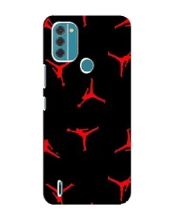 Чехол для Nokia C31 с картинкой «Jordan Red Pattern» Чехол для Nokia C31 с картинкой «Jordan Red Pattern»