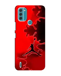 Чехол для Nokia C31 с картинкой «Jordan Red Smoke»