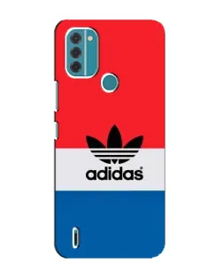 Чехол для Nokia C31 с картинкой «Ретро блоки Adidas»
