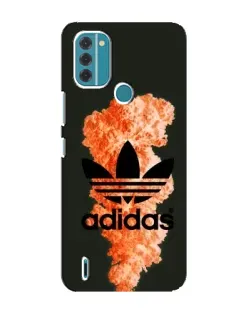 Чехол для Nokia C31 с картинкой «Оранжевый дым Adidas»