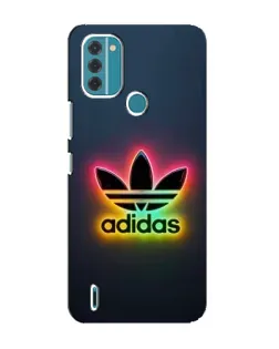 Чехол для Nokia C31 с картинкой «Неоновый Adidas»