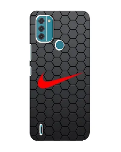 Чехол для Nokia C31 с картинкой «Nike — карбоновая сетка»