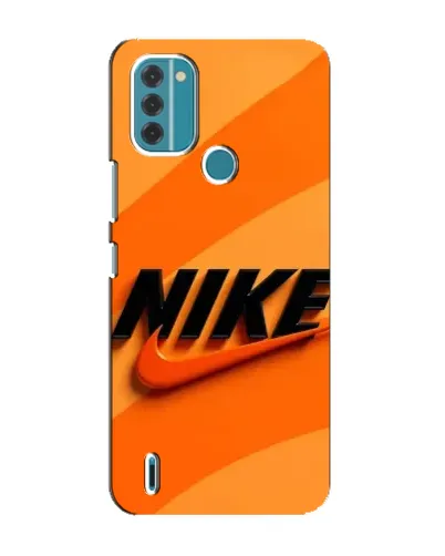 Чехол для Nokia C31 с картинкой «Оранжевый драйв Nike»