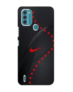 Чехол для Nokia C31 с картинкой «Абстрактный дизайн Nike»