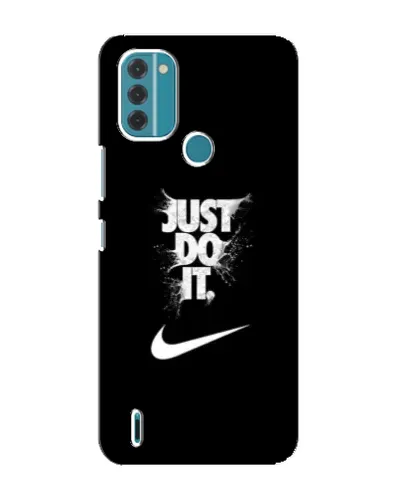 Чехол для Nokia C31 с картинкой «Текстовый принт Nike»