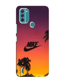 Чехол для Nokia C31 с картинкой «Nike на закате солнца»
