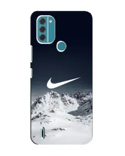 Чехол для Nokia C31 с картинкой «Nike — зимние горы»