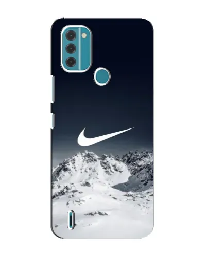 Чехол для Nokia C31 с картинкой «Nike — зимние горы»