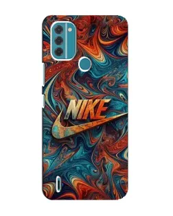 Чехол для Nokia C31 с картинкой «Nike в абстракции»