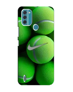 Чехол для Nokia C31 с картинкой «Теннисные мячи Найк»