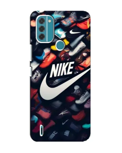 Чехол для Nokia C31 с картинкой «Коллекция кроссовок Nike»