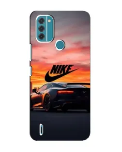 Чехол для Nokia C31 с картинкой «Nike и суперкар»