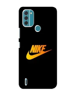 Чехол для Nokia C31 с картинкой «Золотой логотип Nike»