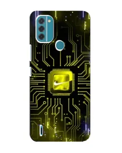 Чехол для Nokia C31 с картинкой «Nike — золотая искра»