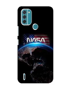 Чехол для Nokia C31 с картинкой «Земля из космоса NASA»