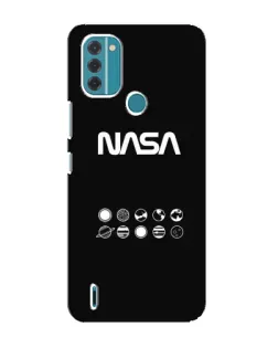 Чехол для Nokia C31 с картинкой «NASA — технический принт»