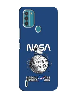 Чехол для Nokia C31 с картинкой «NASA — лунная миссия»