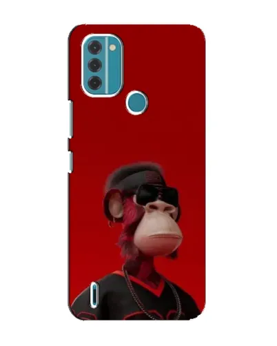 Чехол для Nokia C31 с картинкой «Bored Ape в красном» Чехол для Nokia C31 с картинкой «Bored Ape в красном»
