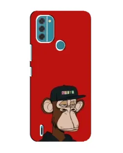Чехол для Nokia C31 с картинкой «Bored Ape — красный фон» Чехол для Nokia C31 с картинкой «Bored Ape — красный фон»