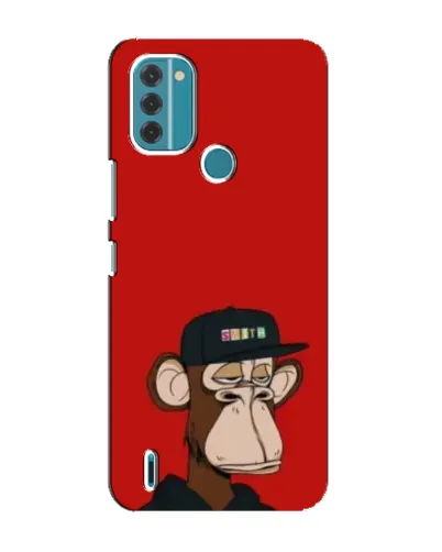 Чехол для Nokia C31 с картинкой «Bored Ape — красный фон» Чехол для Nokia C31 с картинкой «Bored Ape — красный фон»