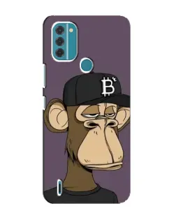 Чехол для Nokia C31 с картинкой «Bored Ape в кепке»