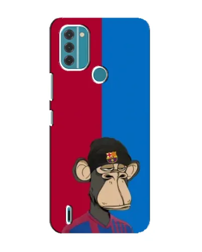 Чехол для Nokia C31 с картинкой «Bored Ape — фанат Барсы» Чехол для Nokia C31 с картинкой «Bored Ape — фанат Барсы»