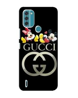 Чехол для Nokia C31 с картинкой «Gucci — герои Disney»
