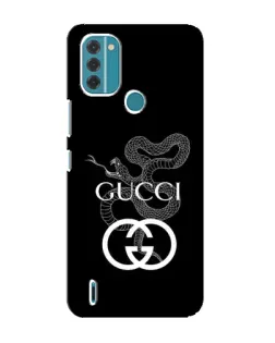 Чехол для Nokia C31 с картинкой «Gucci — серебряная змея»