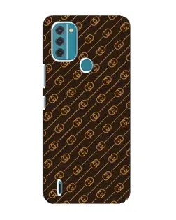 Чехол для Nokia C31 с картинкой «Gucci — золотые диагонали»