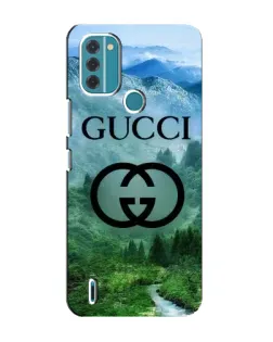 Чехол для Nokia C31 с картинкой «Gucci — горный пейзаж»