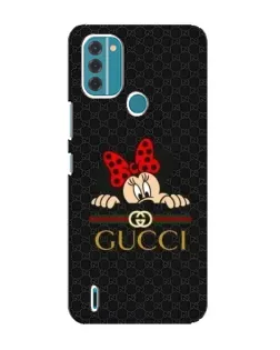 Чехол для Nokia C31 с картинкой «Минни Маус Gucci — черный»