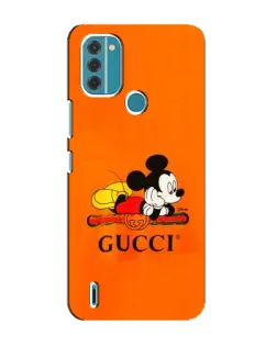 Чохол для Nokia C31 з картинкою «Міккі Маус Gucci — помаранч»