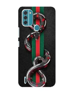 Чохол для Nokia C31 з картинкою «Gucci — змія на смузі»