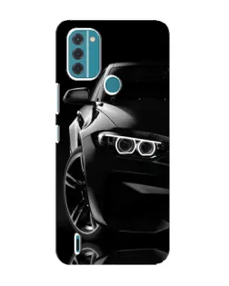 Чохол для Nokia C31 з картинкою «Чорна BMW — профіль»