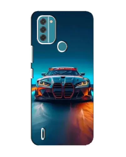 Чехол для Nokia C31 с картинкой «BMW — огни неона» Чехол для Nokia C31 с картинкой «BMW — огни неона»