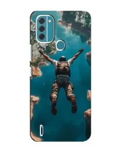 Чехол для Nokia C31 с картинкой «PUBG — свободное падение»