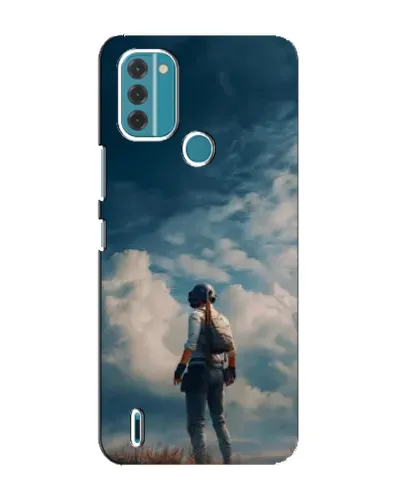 Чехол для Nokia C31 с картинкой «Герой PUBG на скале» Чехол для Nokia C31 с картинкой «Герой PUBG на скале»