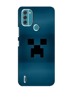 Чехол для Nokia C31 с картинкой «Крипер текстура»