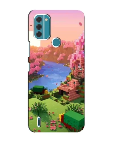 Чехол для Nokia C31 с картинкой «Розовое дерево Minecraft» Чехол для Nokia C31 с картинкой «Розовое дерево Minecraft»