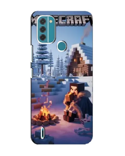 Чехол для Nokia C31 с картинкой «Зимний Minecraft» Чехол для Nokia C31 с картинкой «Зимний Minecraft»